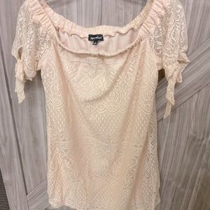 Lace babydoll mini dress